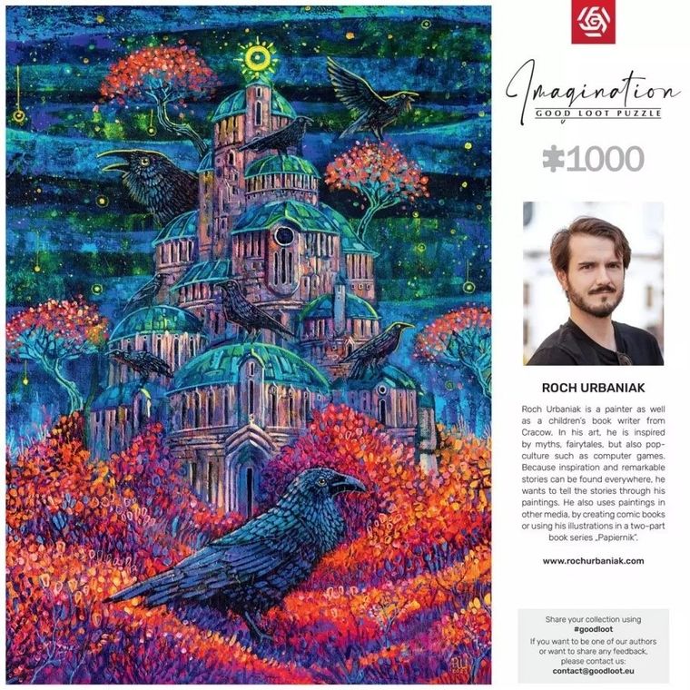 Good Loot, Imagination, Roch Urbaniak, Twierdza Pani Kruków, puzzle, 1000 elementów
