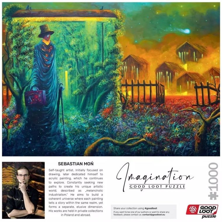 Good Loot, Imagination, Sebastian Moń, Stationary Traveller II, puzzle, 1000 elementów