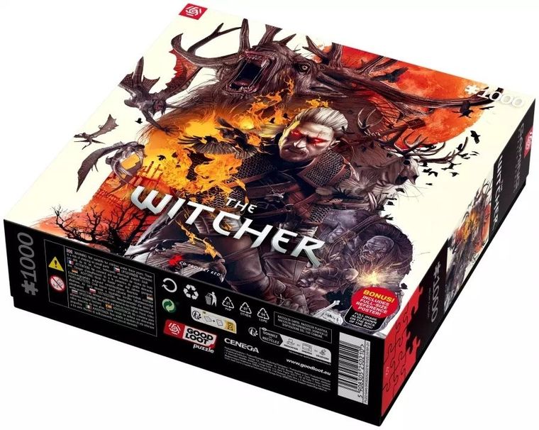 Good Loot, The Witcher, Monsters, puzzle, 1000 elementów