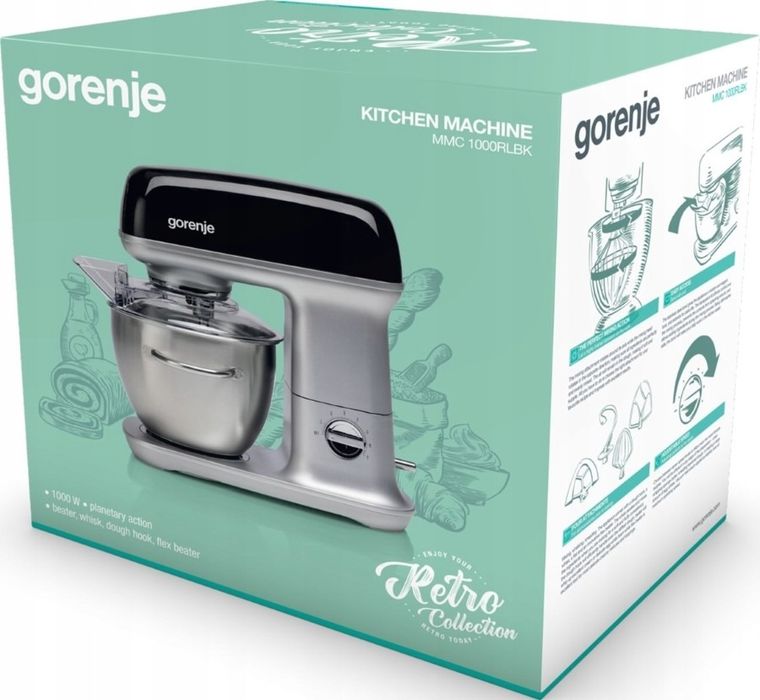 Gorenje, robot planetarny, MMC1000RLBK