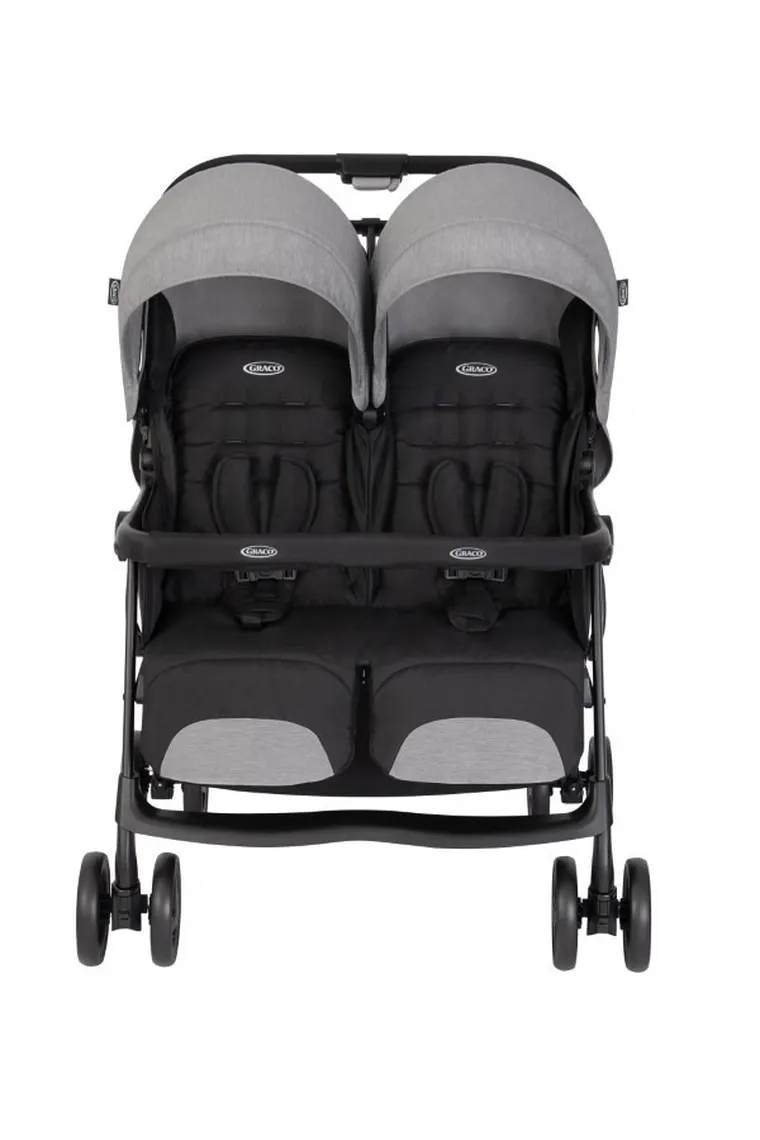 Graco, DuoRide, wózek spacerowy dla bliźniąt, Steeple Gray