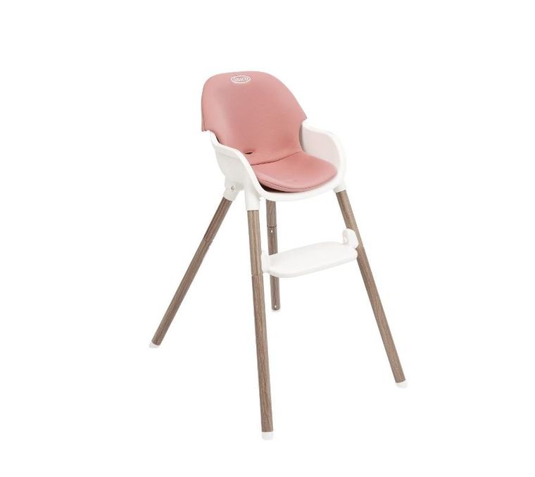 Graco, Presti, krzesełko do karmienia 3w1, dusty rose