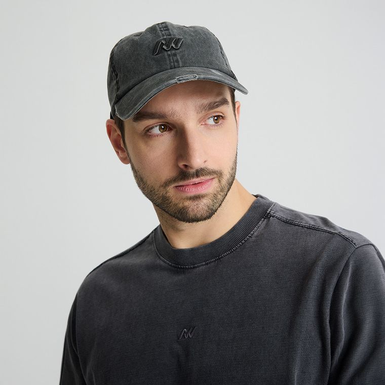 Grafitowy t-shirt oversize NOWEAR