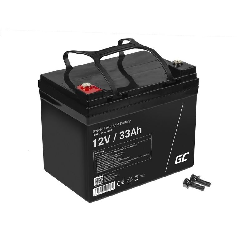 Green Cell, akumulator żelowy, AGM21, 12V, 33Ah