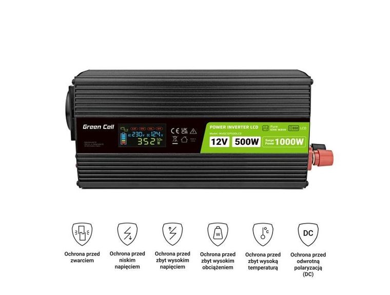Green Cell, Przetwornica LCD 12V, 500W/1000W