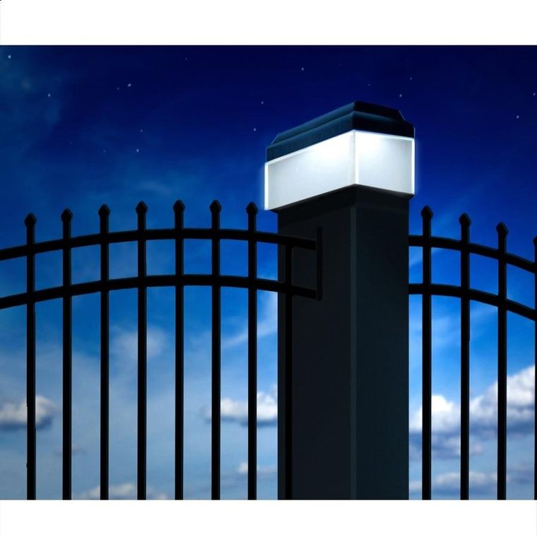 Greenblue, lampa solarna na słupek, 100-100 mm