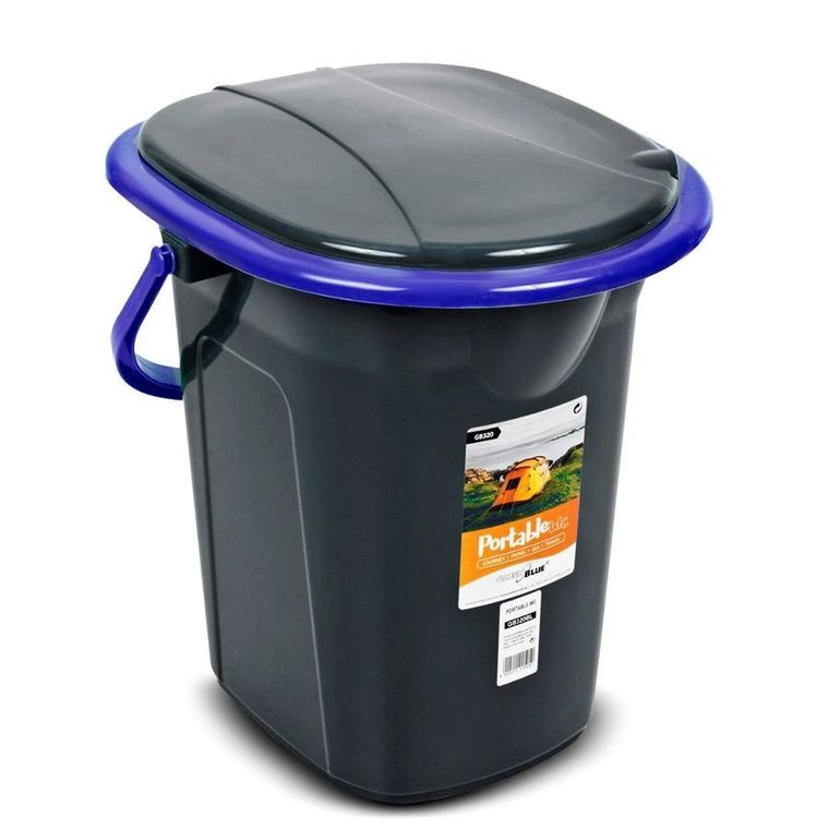 GreenBlue, toaleta turystyczna, czarno-granatowa, GB320BB
