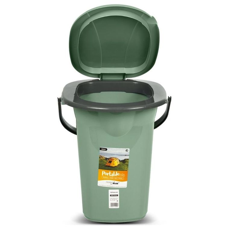GreenBlue, toaleta turystyczna, zielono-szara, GB320GG
