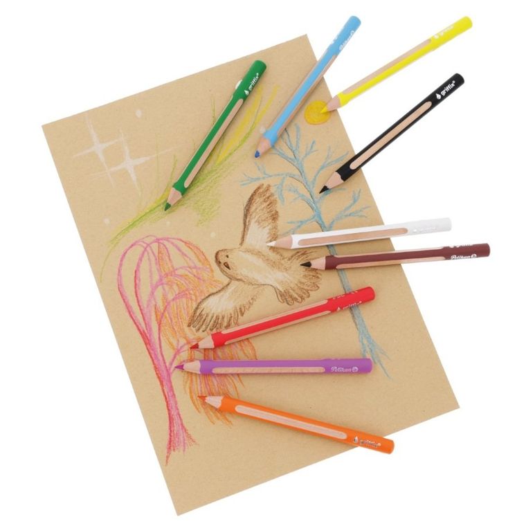 Griffix, kredki drewniane, 9 szt.