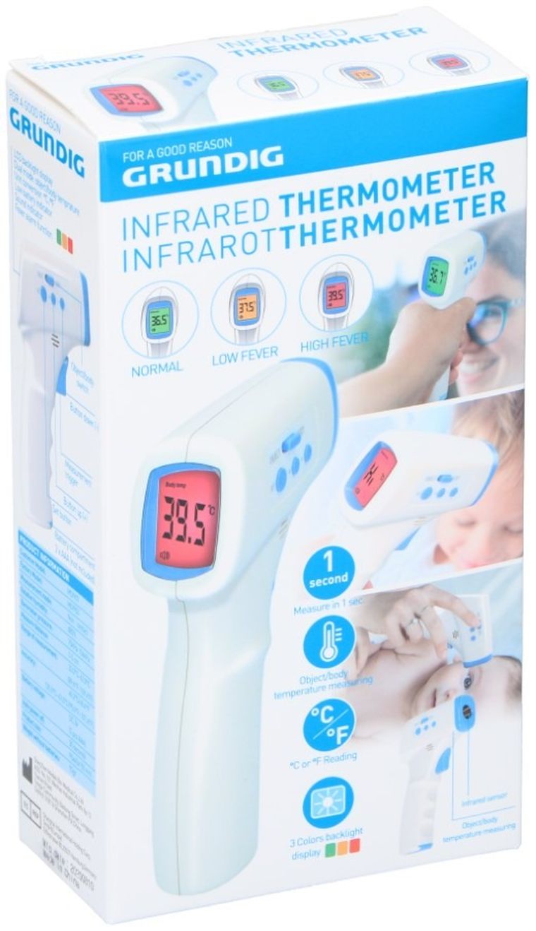 Grundig, termometr na podczerwień, 3w1