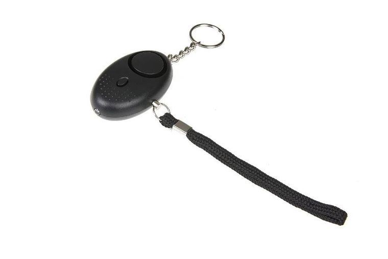 Guard, alarm osobisty Scorpion z latarką LED, czarny, syrena 120dB, YC-003-BL