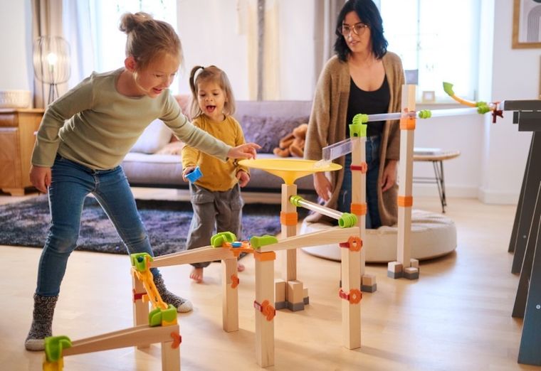 Haba, kullerbu, kulodrom, duży zestaw konstrukcyjny