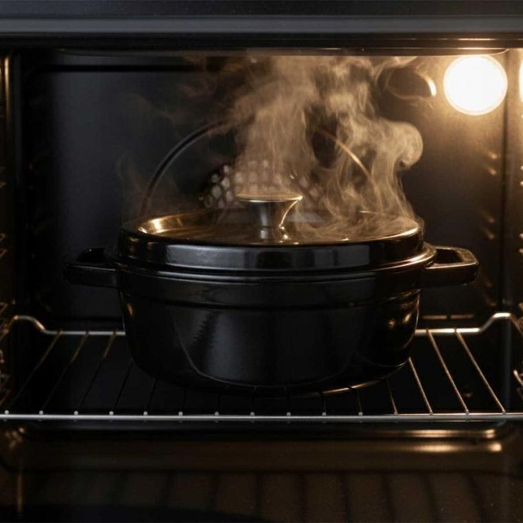 Hage, emaliowana brytfanna żeliwna, forma do chleba, czarna, 2,85l