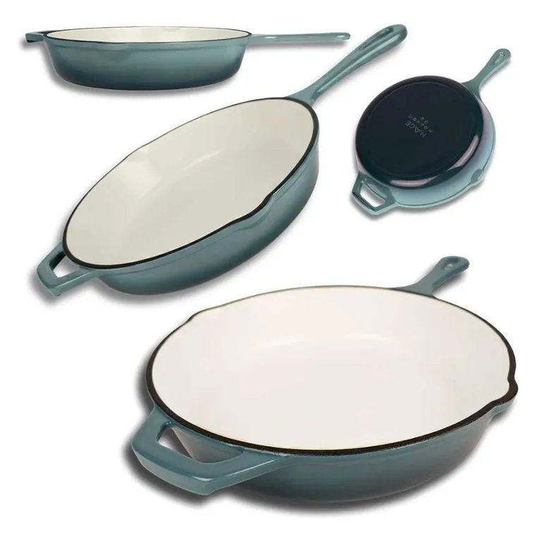 Hage, emaliowana patelnia, żeliwna, sea salt, 26 cm