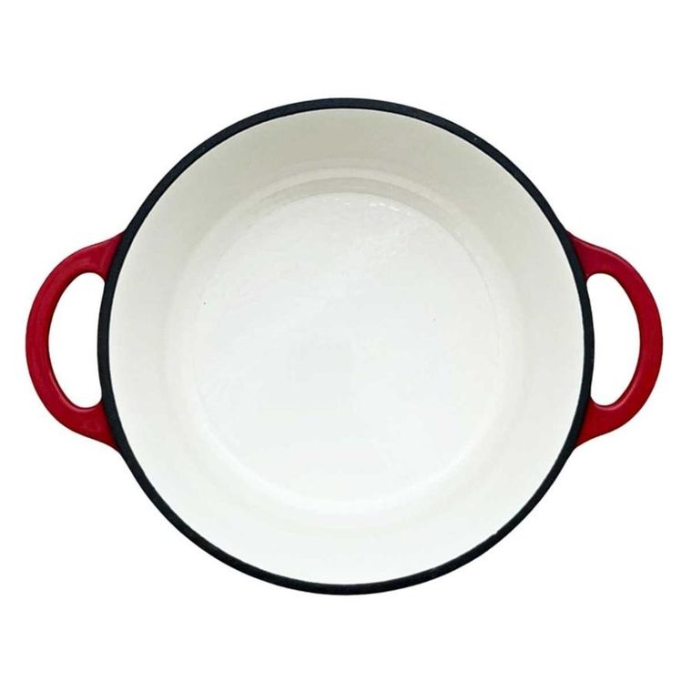 Hage, garnek żeliwny, emaliowany, czerwony, 24 cm, 4l