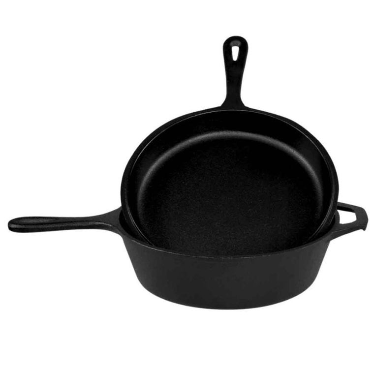 Hage, rondel żeliwny z patelnią 3w1, brytfanna