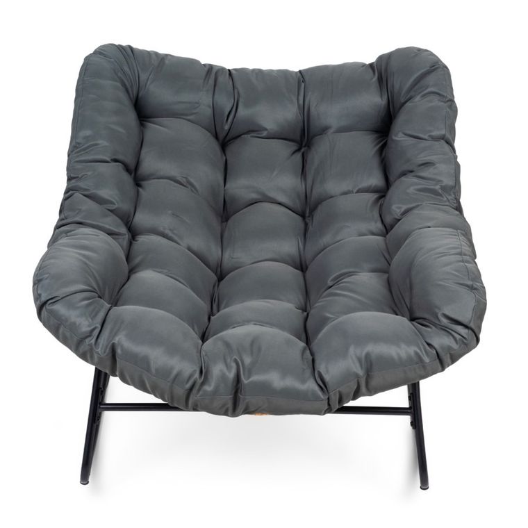 HaloFuture, bujany fotel, kokon skandynawski XL, szary