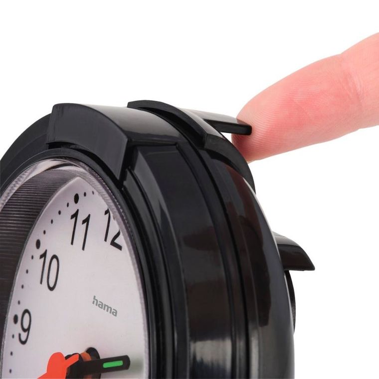 Hama, budzik classic, czarny