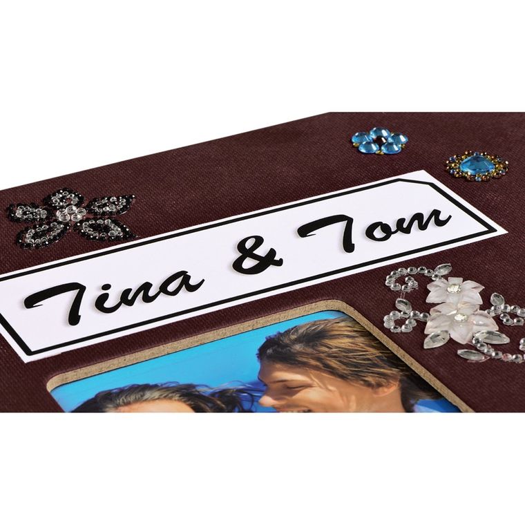 Hama, Fine Art, album, 50 stron, 28-24 cm, czarne kartki, bordowy