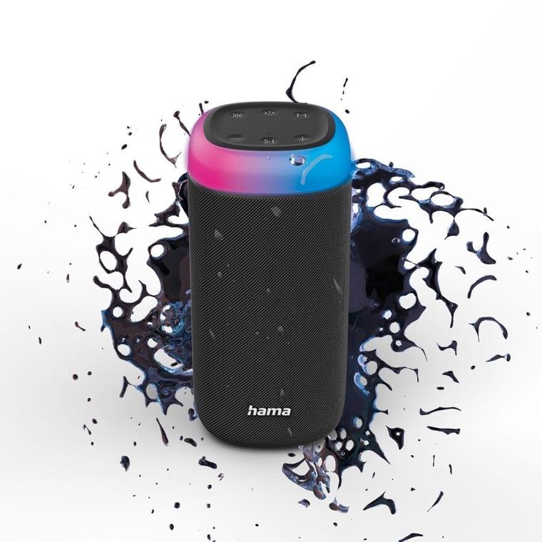 Hama, głośnik mobilny bluetooth, shine 20, czarny
