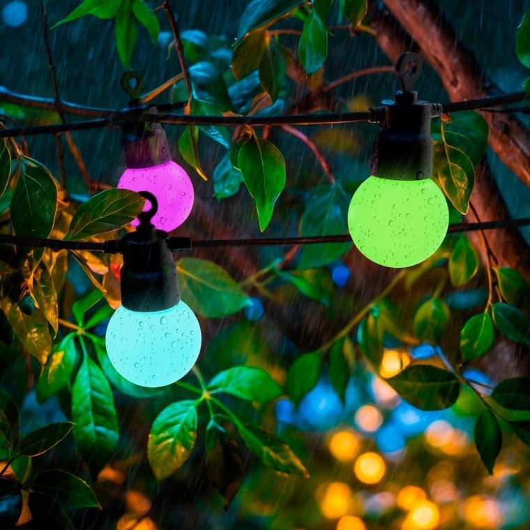 Hama, inteligentny łańcuch świetlny LED, wlan, zewnętrzny IP44, kolorowy, 8 m