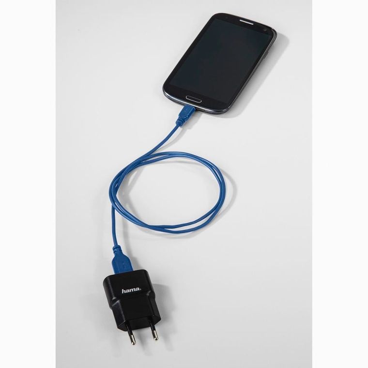 Hama, kabel USB-C-USB 2.0 A, flexi-slim, 0.75m, niebieski