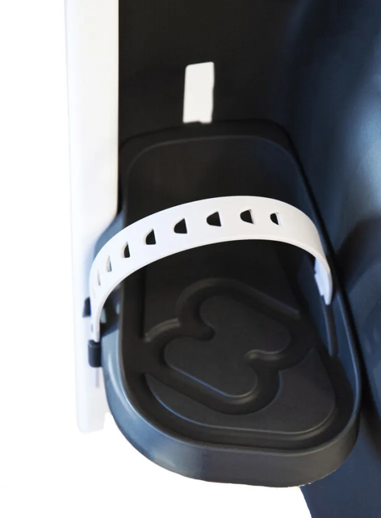 Hamax, Caress, fotelik rowerowy montowany na bagażniku, White/Black