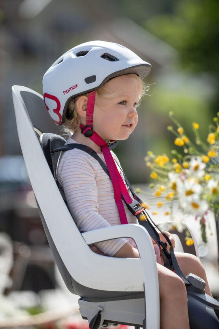 Hamax, Caress, fotelik rowerowy montowany na ramie, white/mint