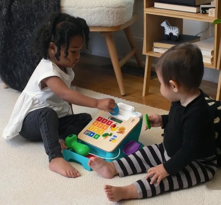 Hape, Baby Einstein, Magiczna dotykowa kasa fiskalna, zabawka interaktywna