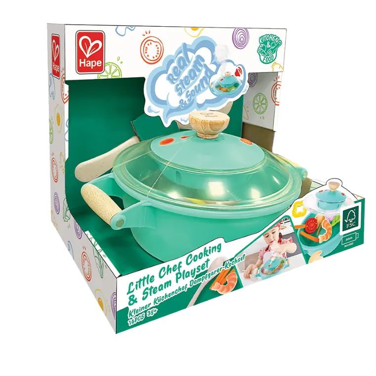 Hape, zestaw do gotowania na parze, zabawka interaktywna
