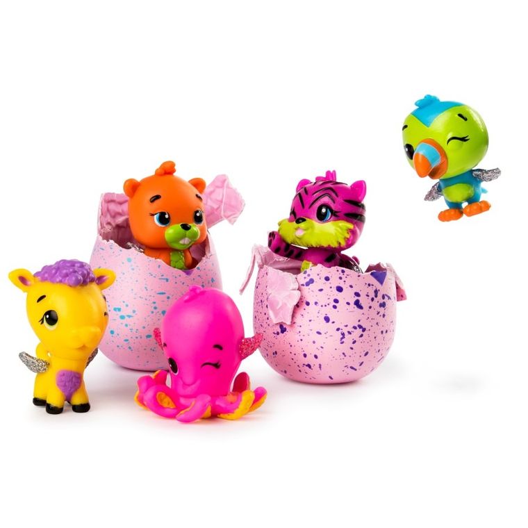 Hatchimals, 4 jajka z figurkami i niespodzianką