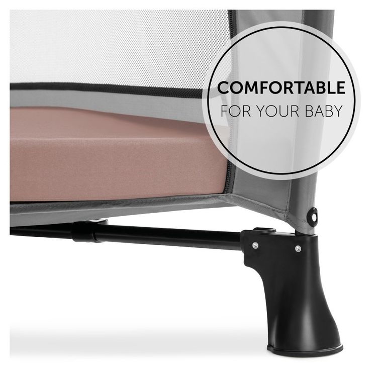 Hauck, Bambi, Sleeper, materac 2w1, Rose, 60-120 cm