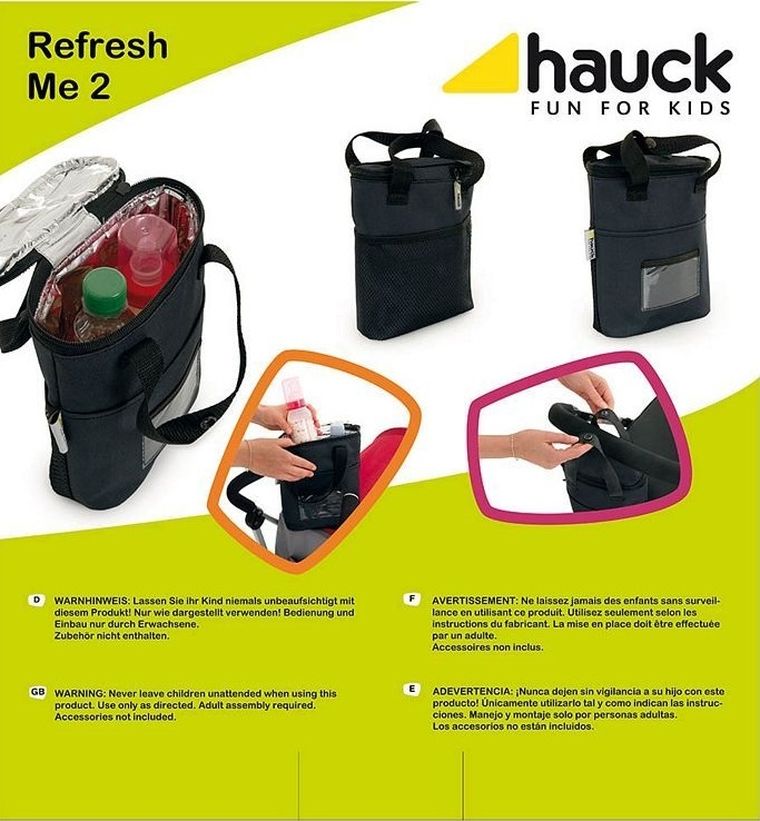 Hauck, pokrowiec termiczny na butelkę, Refresh Me 2