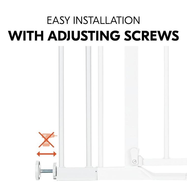 Hauck, rozszerzenie bramki bezpieczeństwa 9 cm, white