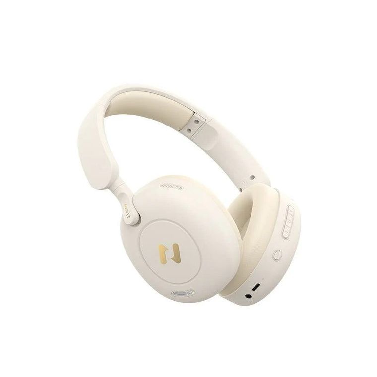 Havit, H655BT PRO, słuchawki bluetooth, beżowe