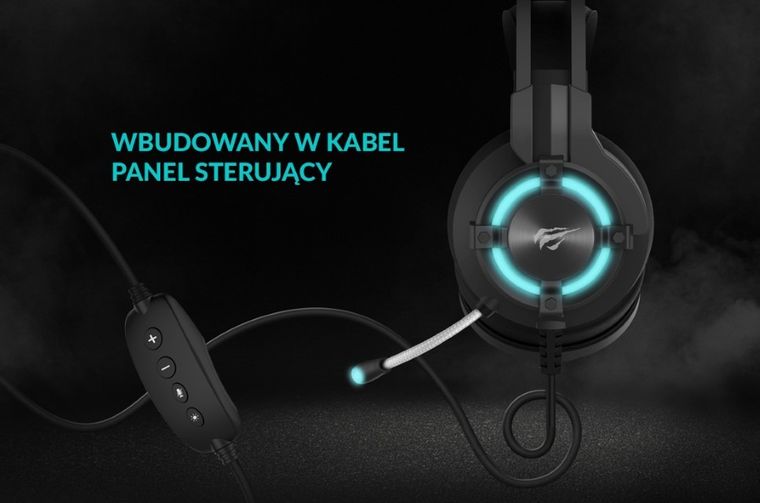 Havit, słuchawki, H2212U, czarne