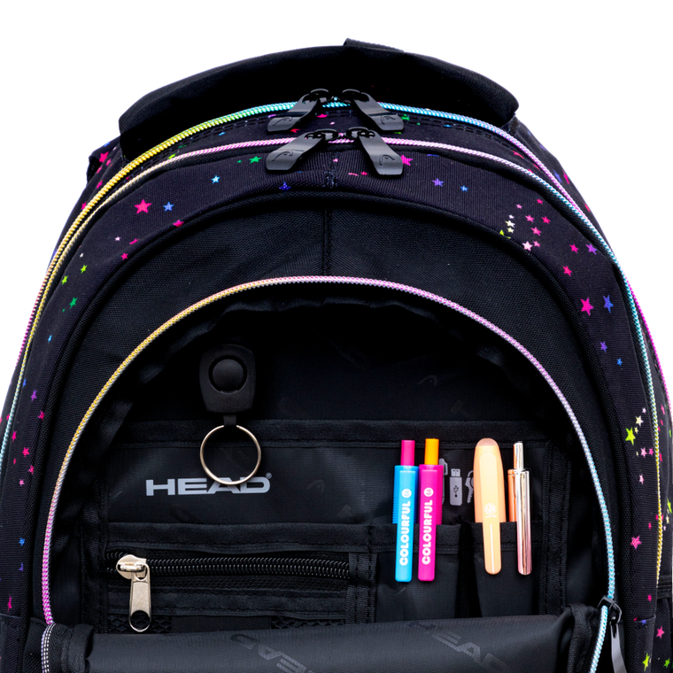 Head, Golden Effect, plecak szkolny, Rainbow Kitty