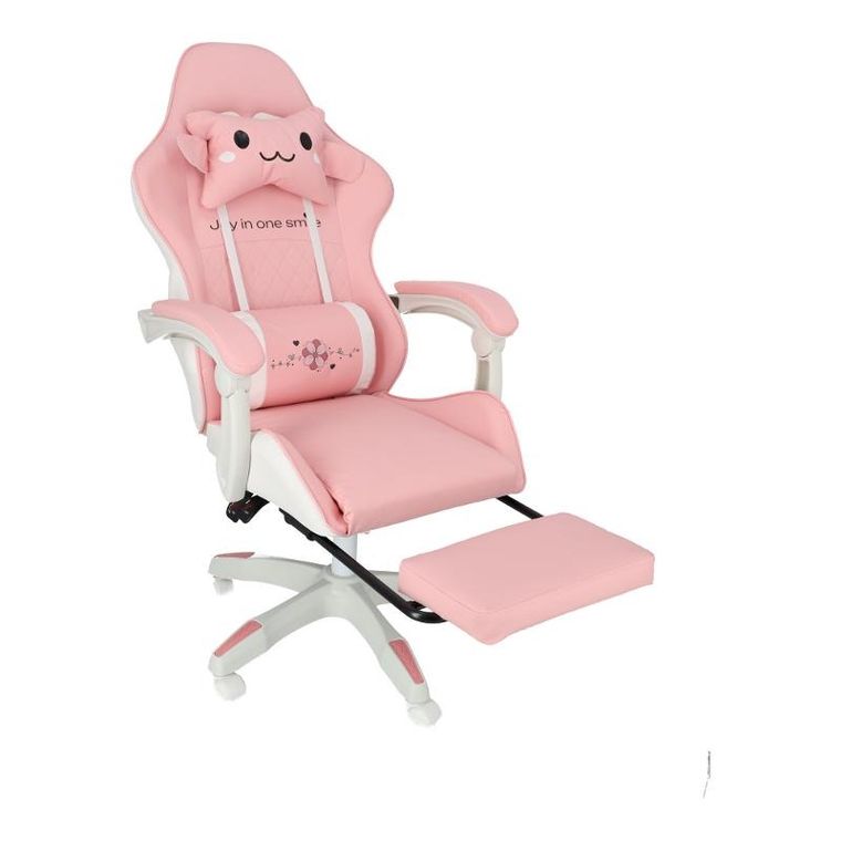 Hedo, fotel gamingowy, obrotowy, różowy