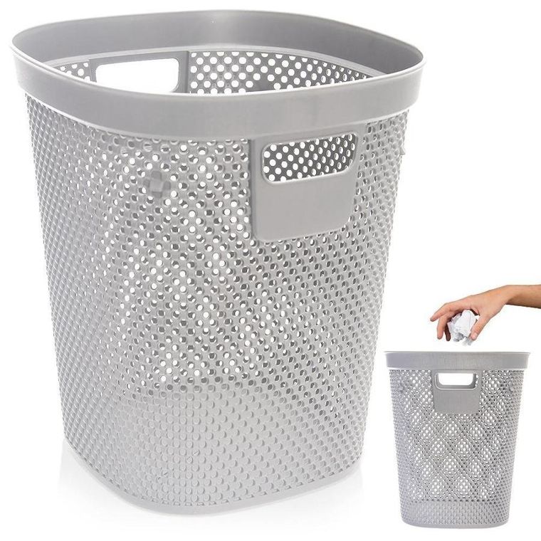 Hobby Life, kosz na śmieci, szary, 12,5l