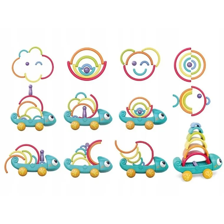 Hola, Tęczowy kameleon, zabawka niemowlęca