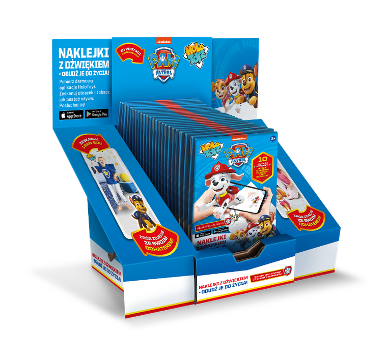 HoloToyz, Psi Patrol, naklejki AR z dźwiękiem