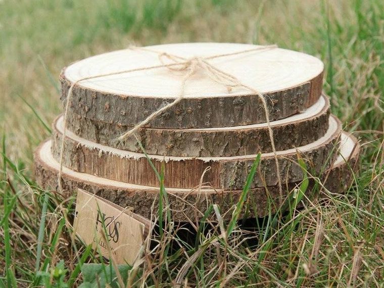 Home Styling Collection, drewniane podkładki pod talerze, Natural, zestaw 4 szt.