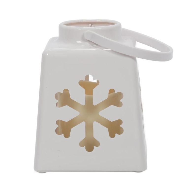 Home Styling Collection, świąteczny lampion ze świecą LED, 14 cm