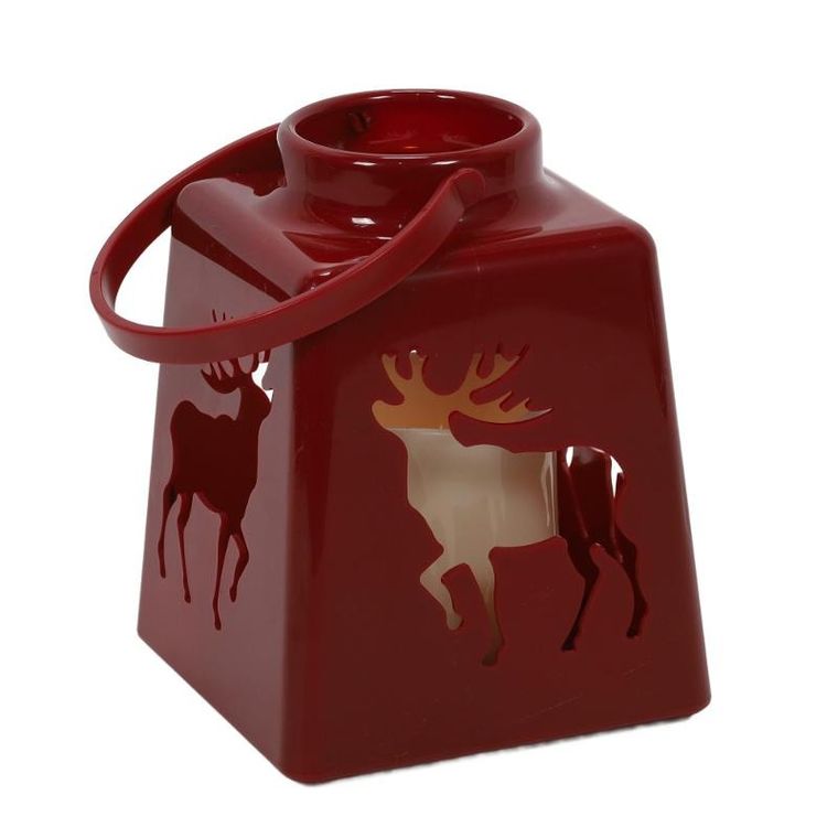 Home Styling Collection, świąteczny lampion ze świecą LED, 14 cm