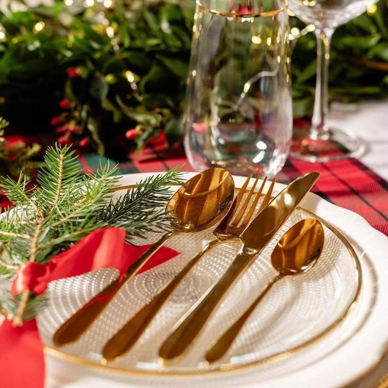 Homla, Abele, sztućce, złote, 16 szt.