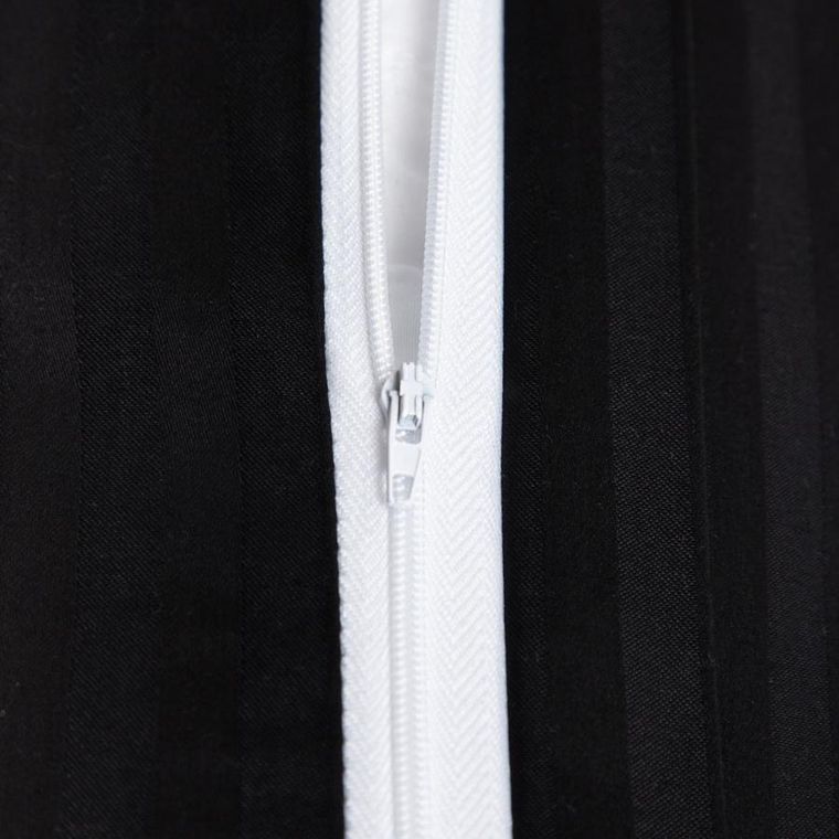 Homla, Agnes, pościel, satynowa czarna, 220-200 cm