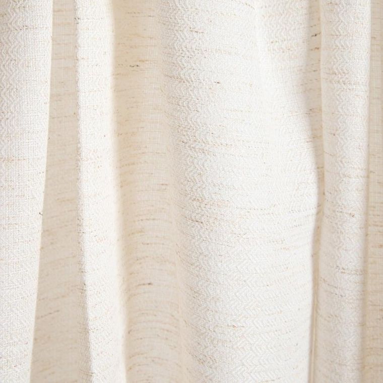 Homla, Almira, zasłona, beżowa z materiału z efektem lnu, 140-250 cm