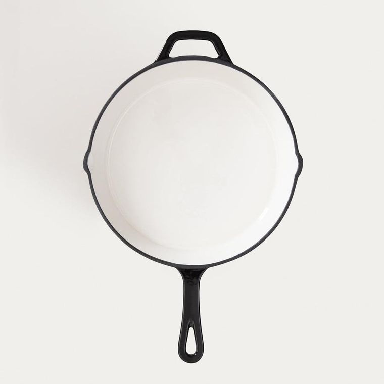 Homla, Andreas, patelnia żeliwna, beżowo-czarna, 26 cm