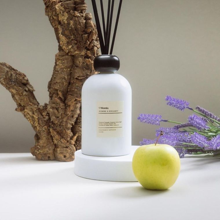 Homla, Aura, dyfuzor zapachowy, Jasmine&Bergamot, 500 ml