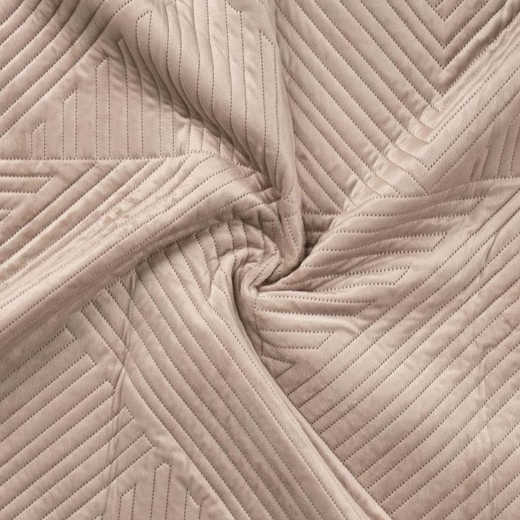 Homla, Aurum, narzuta welwetowa z pikowaniem, złota, 220-240 cm, 745577